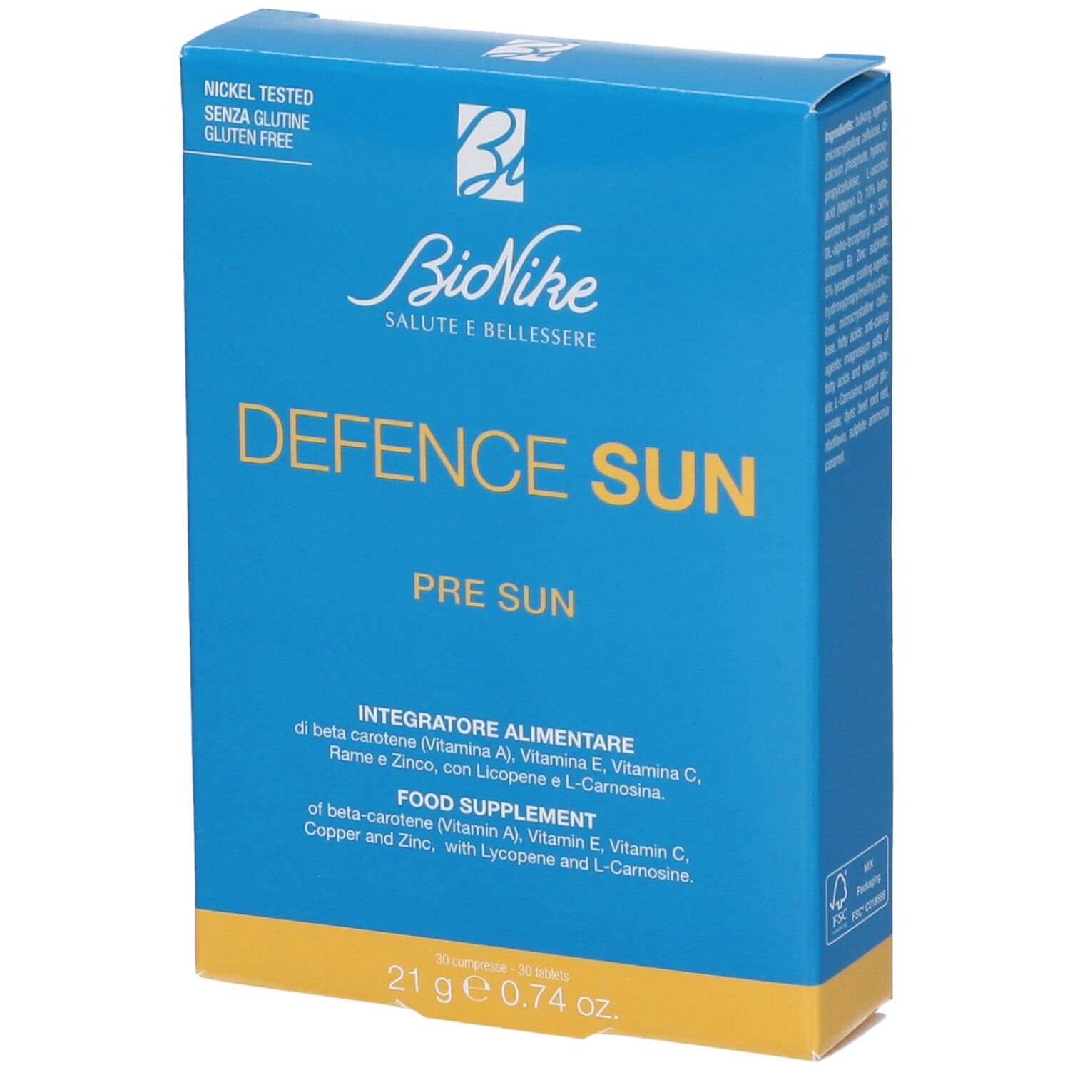 BioNike Defence Sun Pre Sun Integratore Alimentare Compresse
