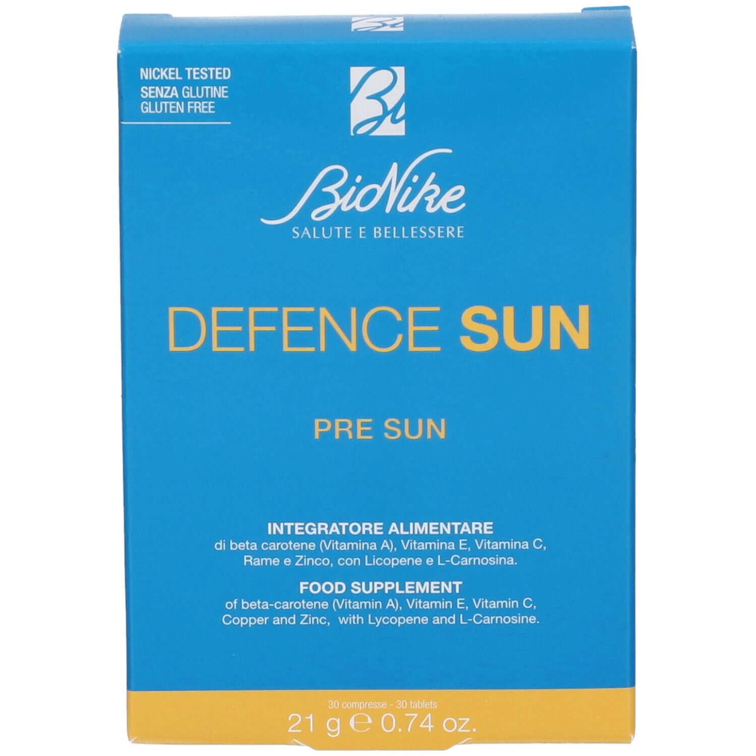 BioNike Defence Sun Pre Sun Integratore Alimentare Compresse