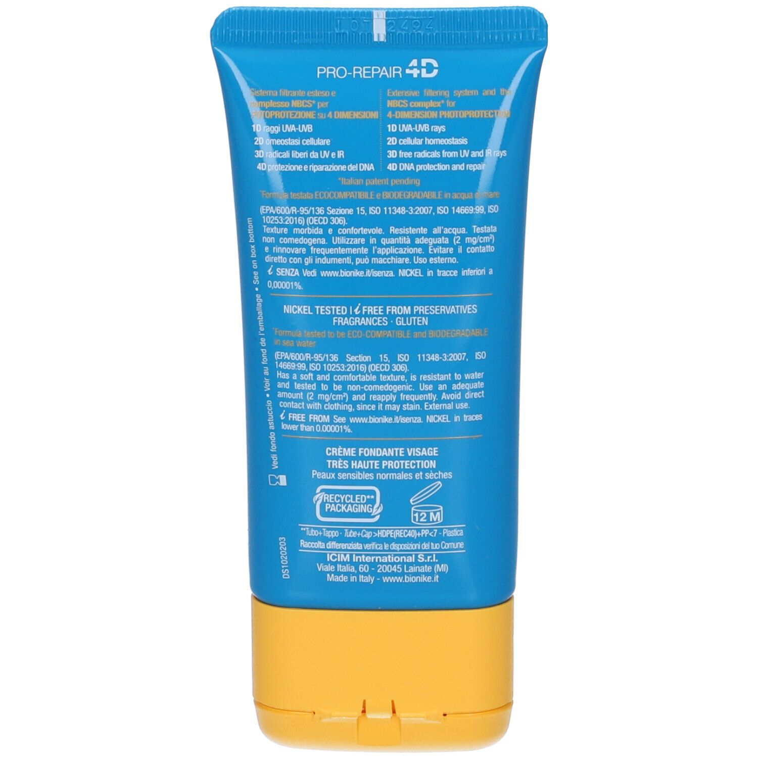 Bionike Defence Sun SPF30 Crema Viso Fondente