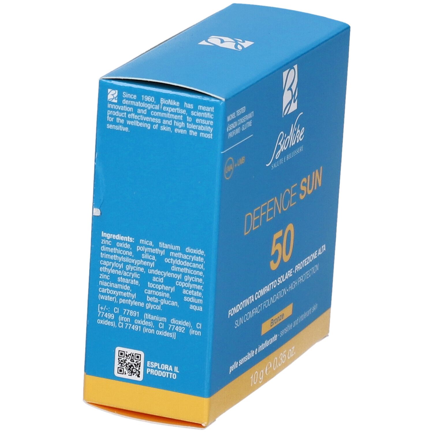 Defence Sun 50 Fondotinta Compatto Tonalitá N2 Bronzo