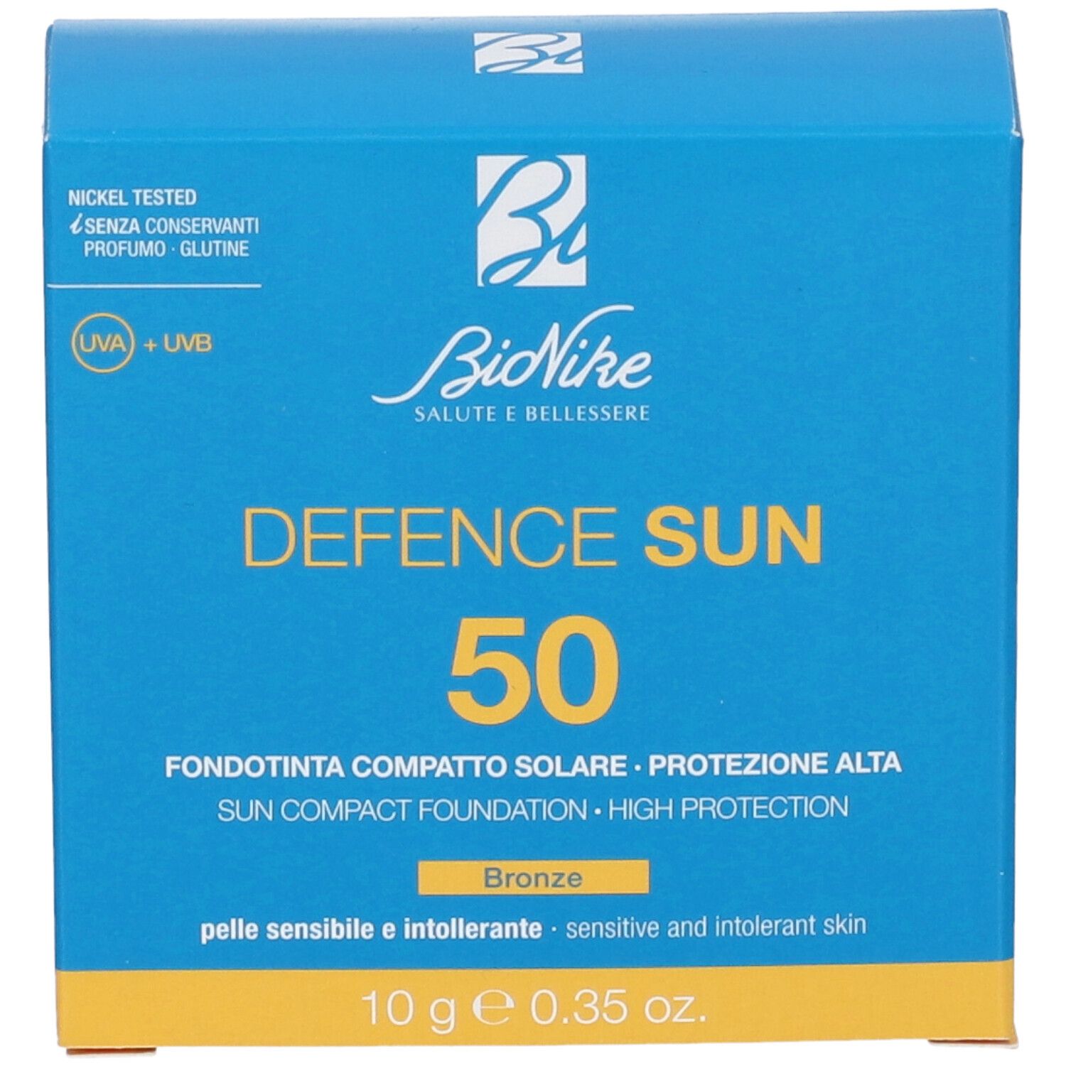 Defence Sun 50 Fondotinta Compatto Tonalitá N2 Bronzo
