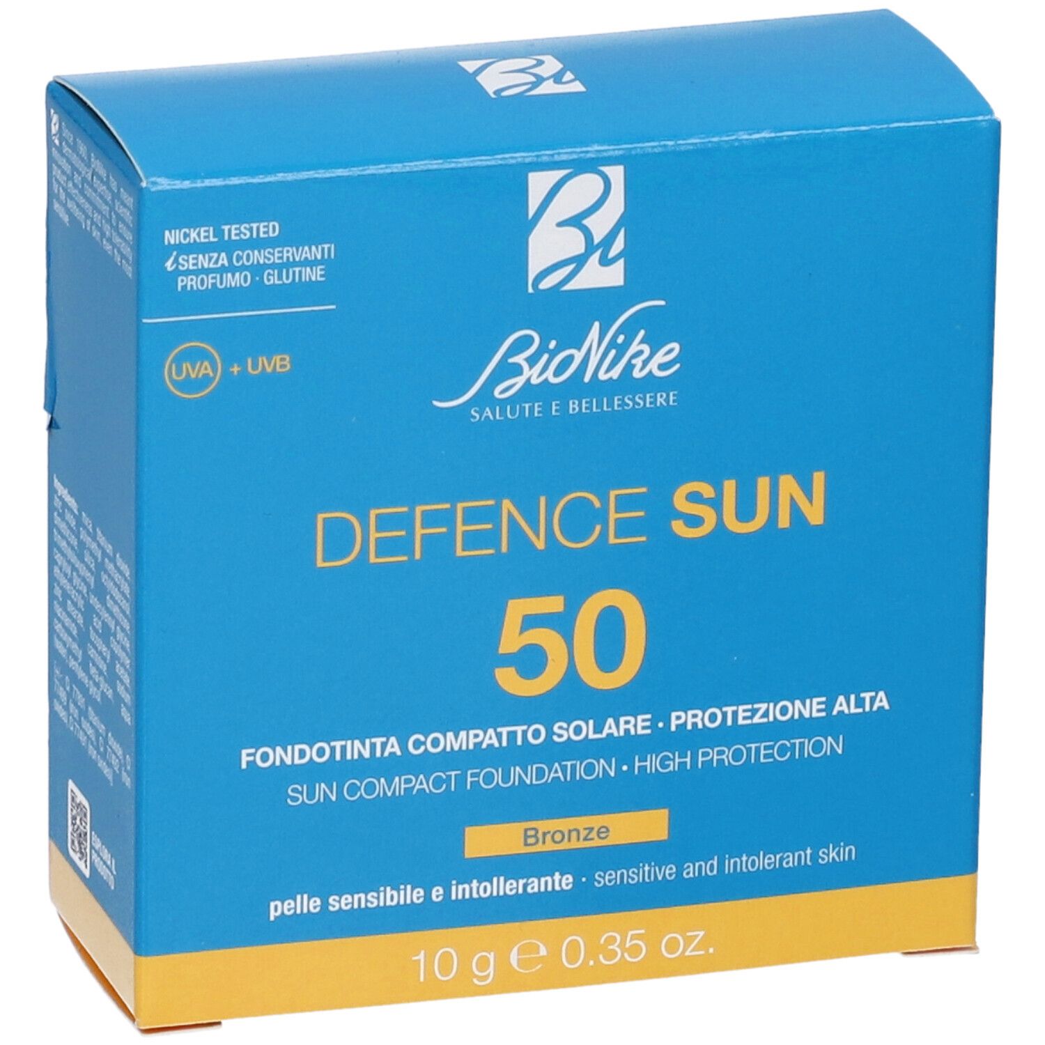 Defence Sun 50 Fondotinta Compatto Tonalitá N2 Bronzo
