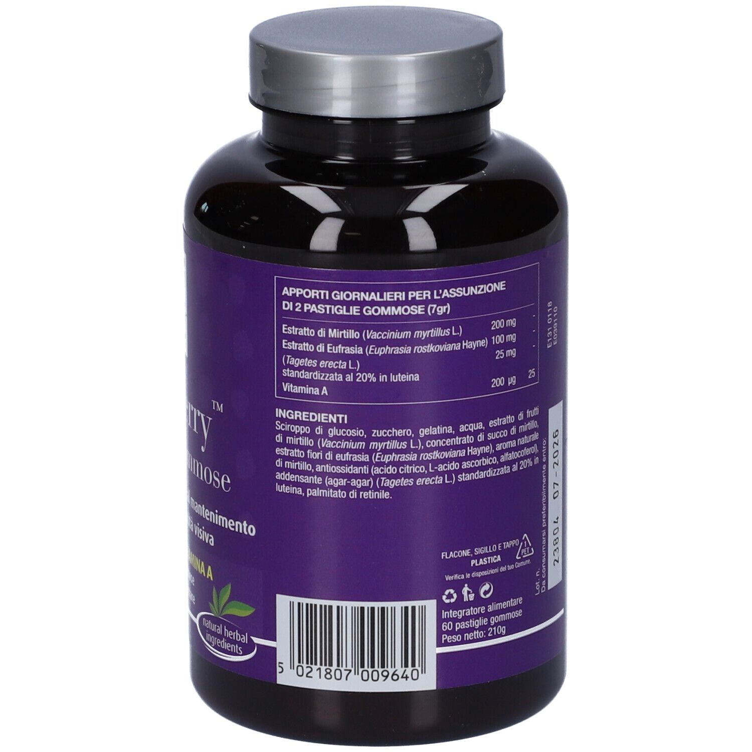 Blue Berry 60 Pastiglie Gommose