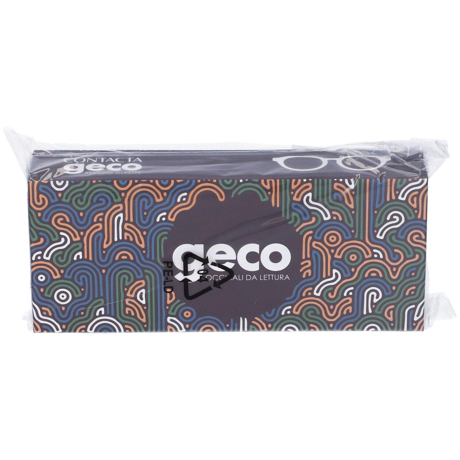 Confezione di occhiali 'geco CONTACTA' in confezione trasparente.