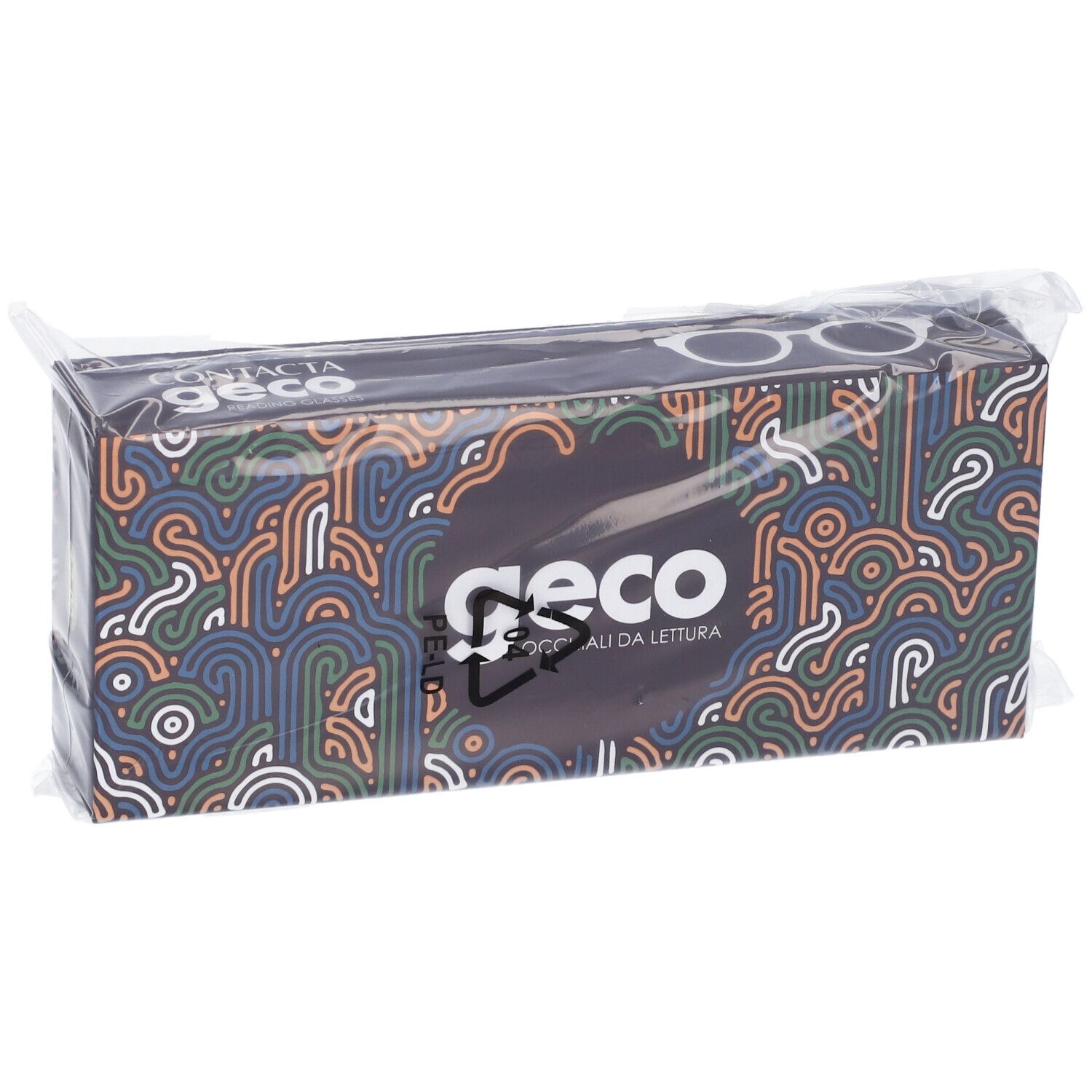 Confezione di occhiali 'geco CONTACTA' in confezione trasparente.
