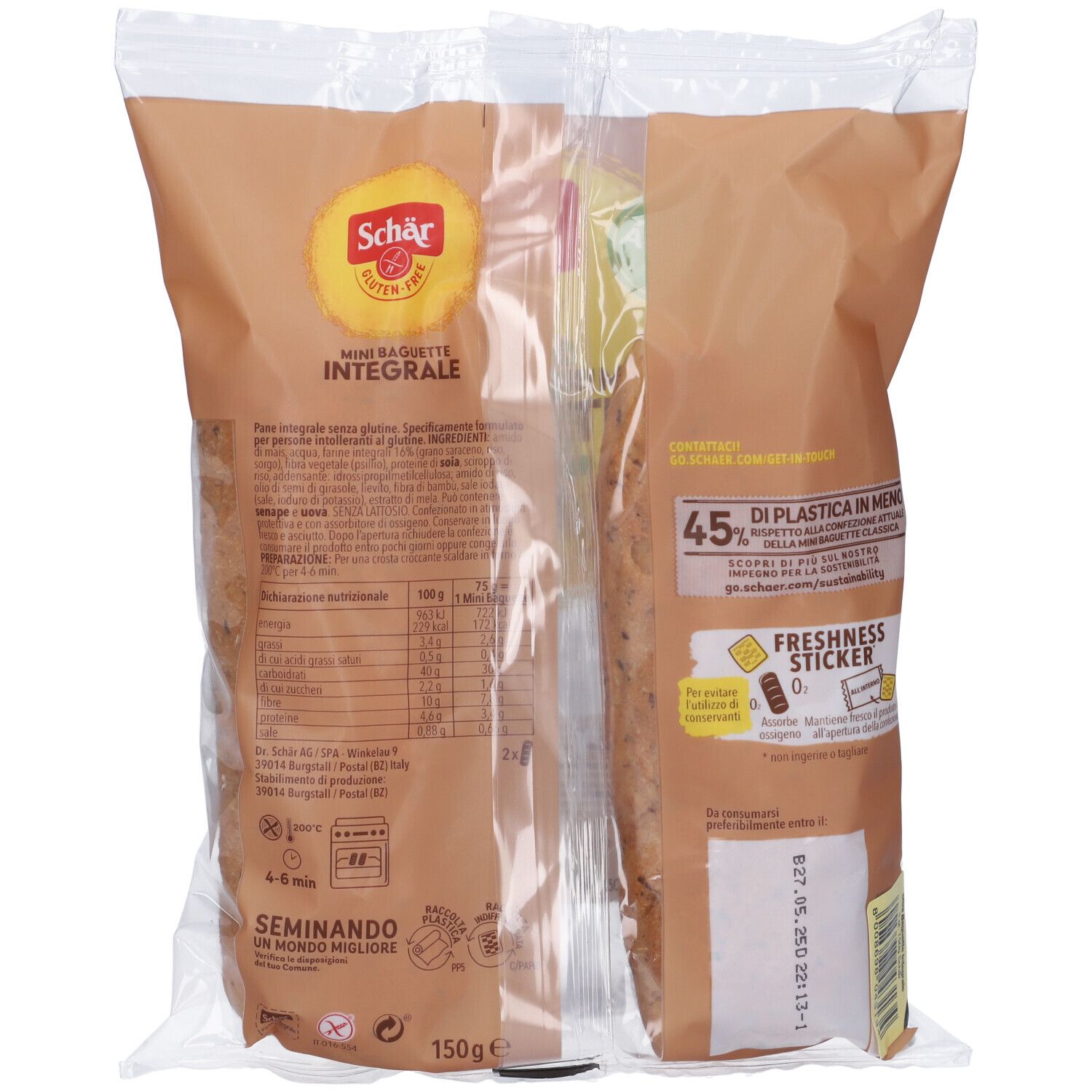 Schär Mini Baguette Integrali Senza Glutine