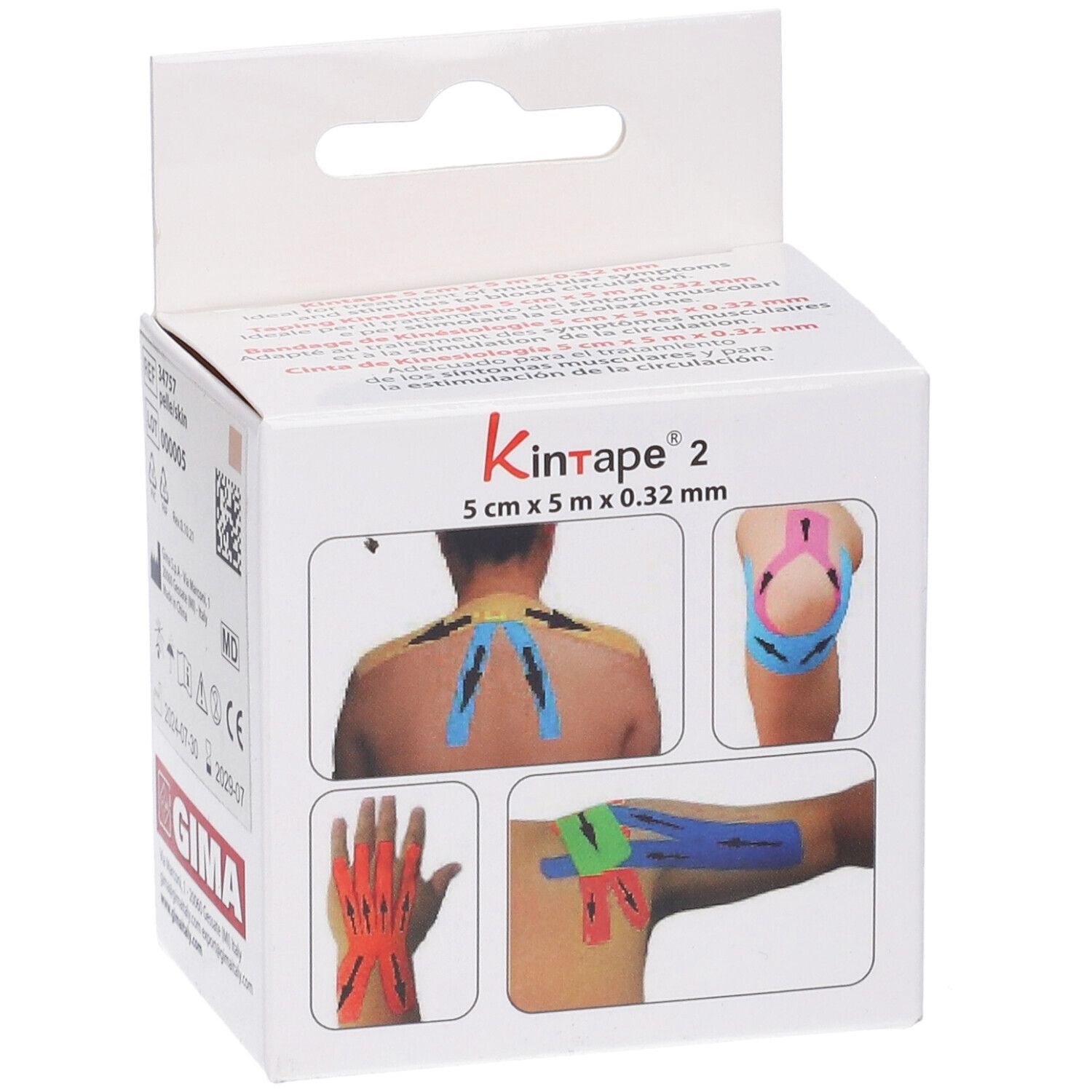 GIMA Taping Pro Kinesiologia 5 M X 5 Cm - Pelle