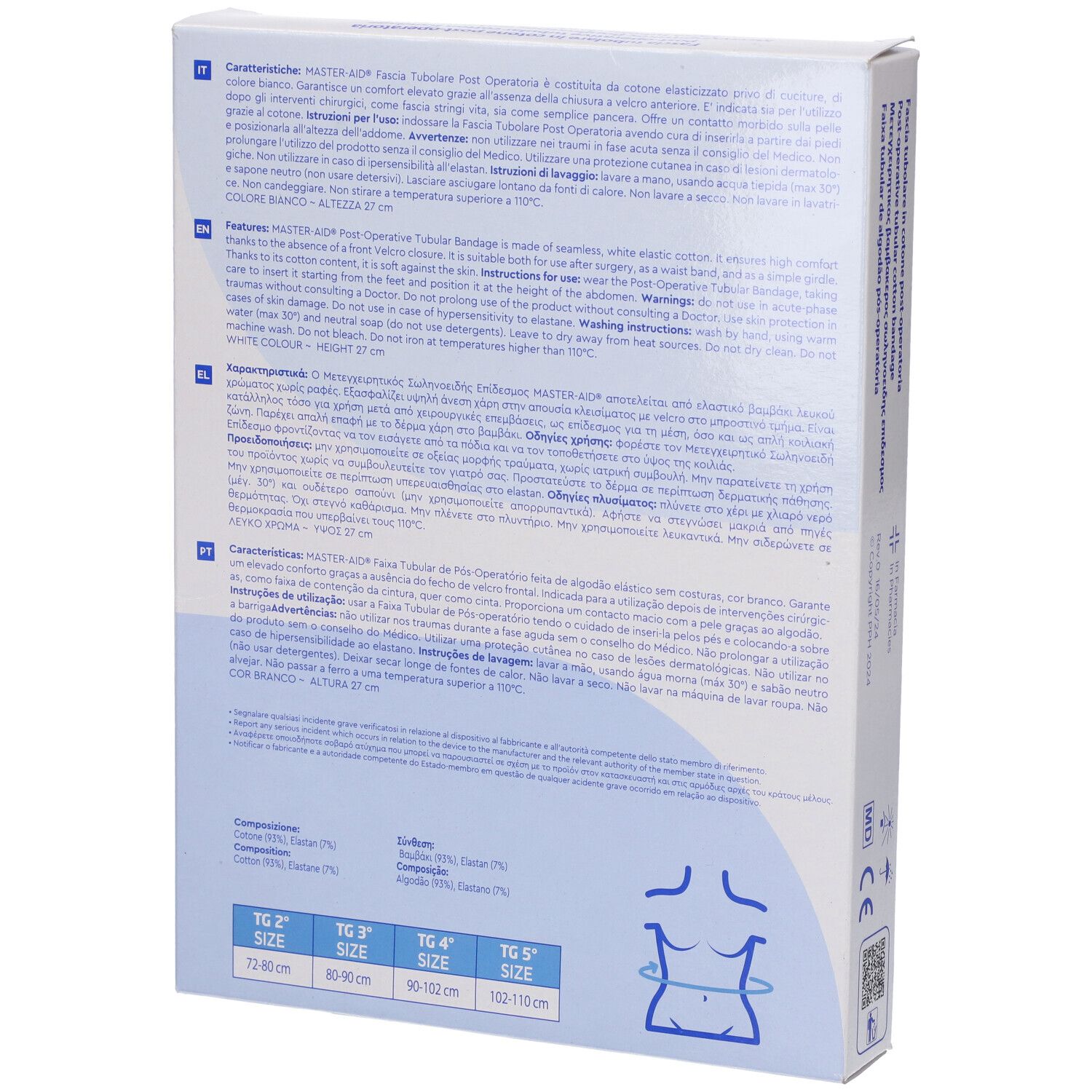 Master-Aid Fascia Post-Operativa Cotone Taglia 3