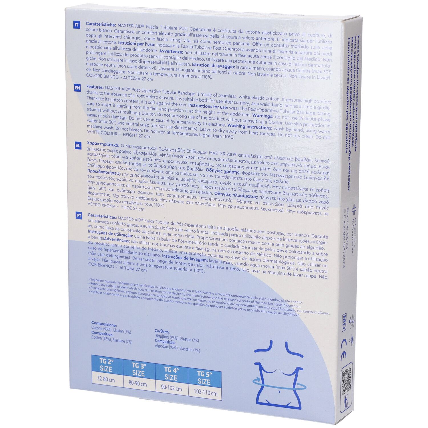 Master-Aid Fascia Post-Operativa Cotone Taglia 4
