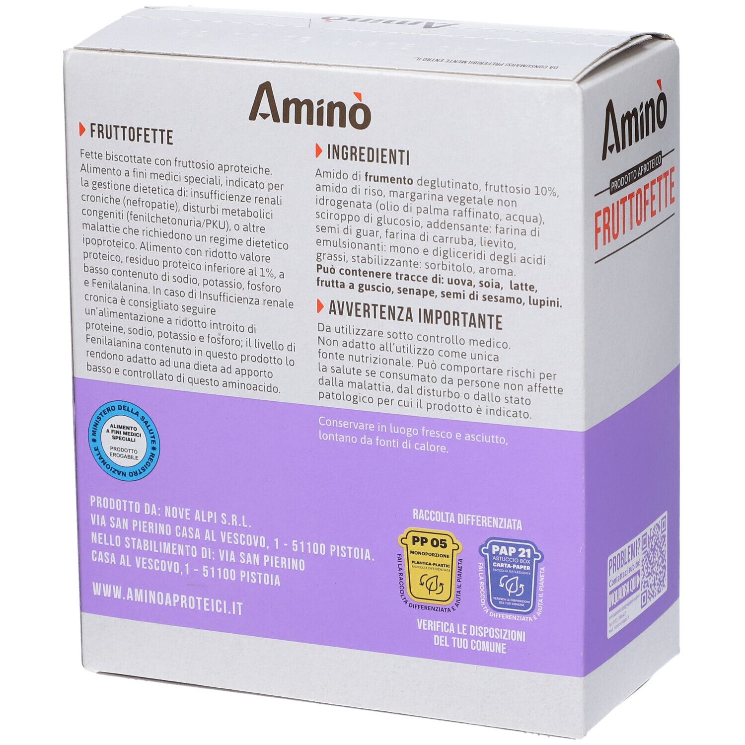 Amino Fruttofette 290 G