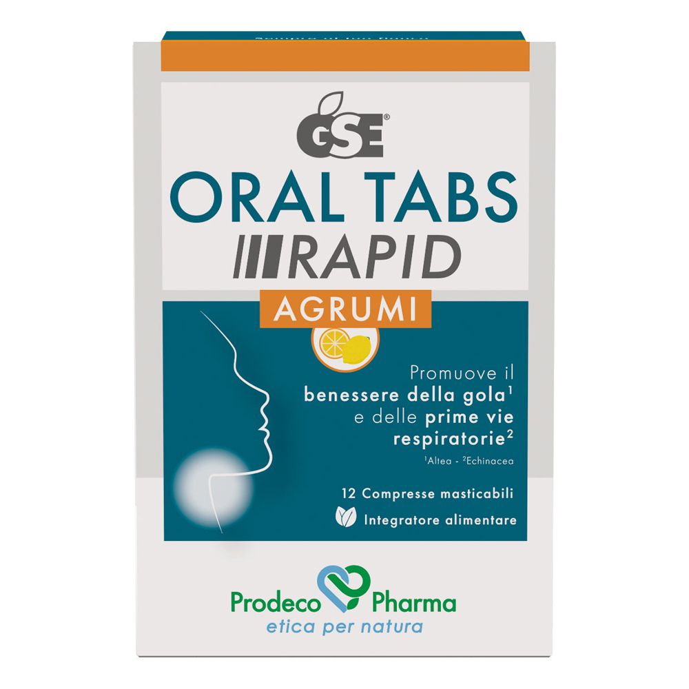 Gse Oral Tabs Rapid Agrumi 12 Compresse Masticabili