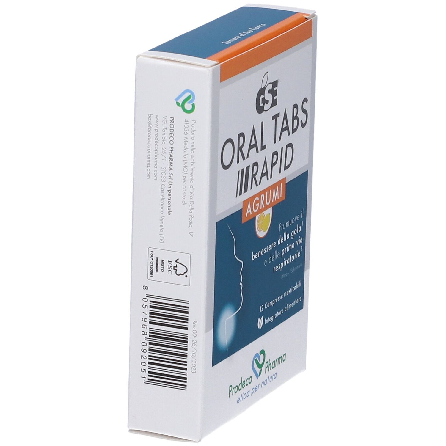 Gse Oral Tabs Rapid Agrumi 12 Compresse Masticabili