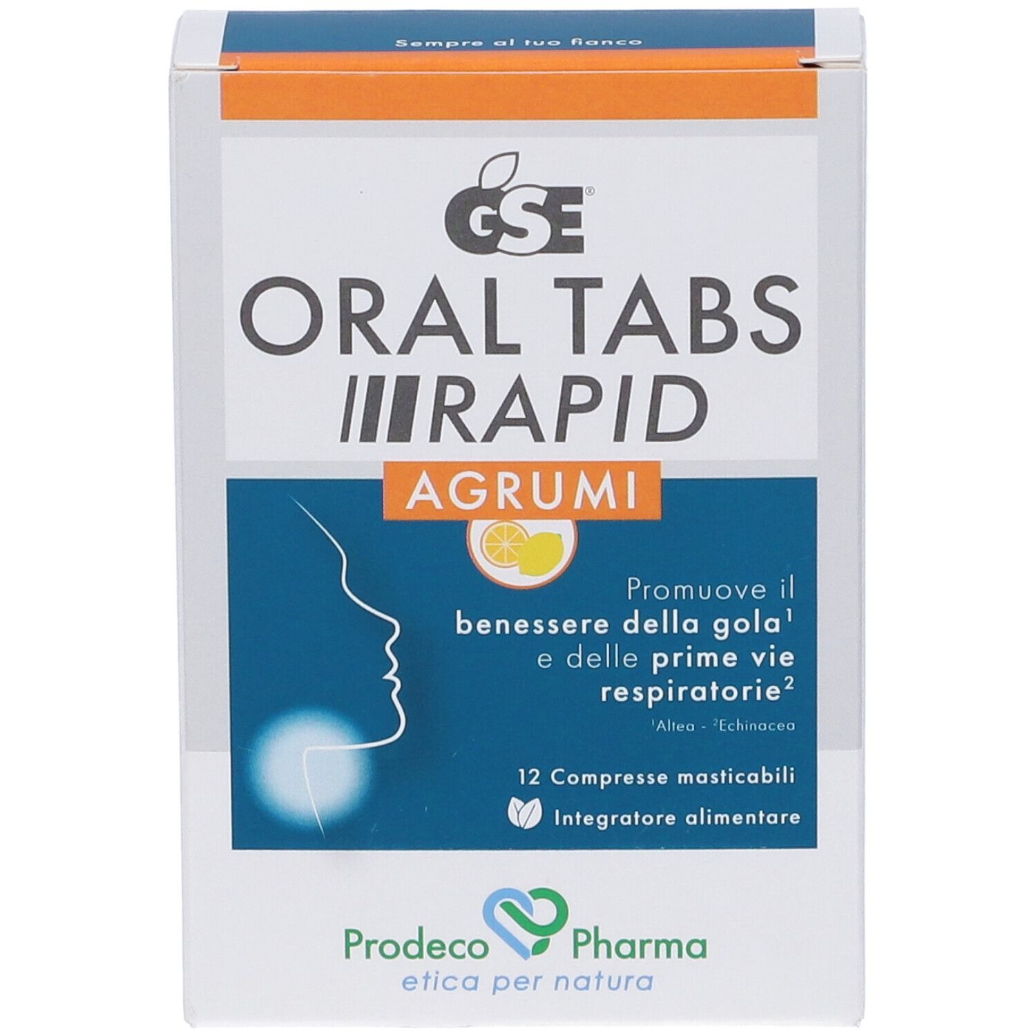 Gse Oral Tabs Rapid Agrumi 12 Compresse Masticabili