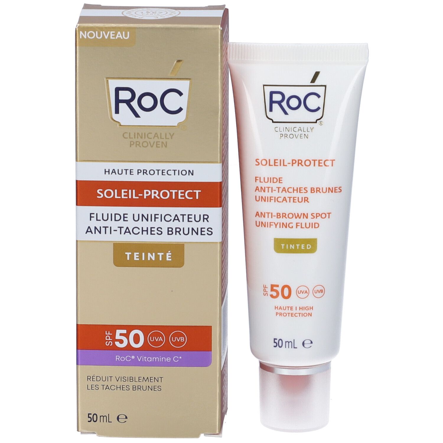 Soleil Protect Fluido Viso Uniformante Anti Macchie SPF50+