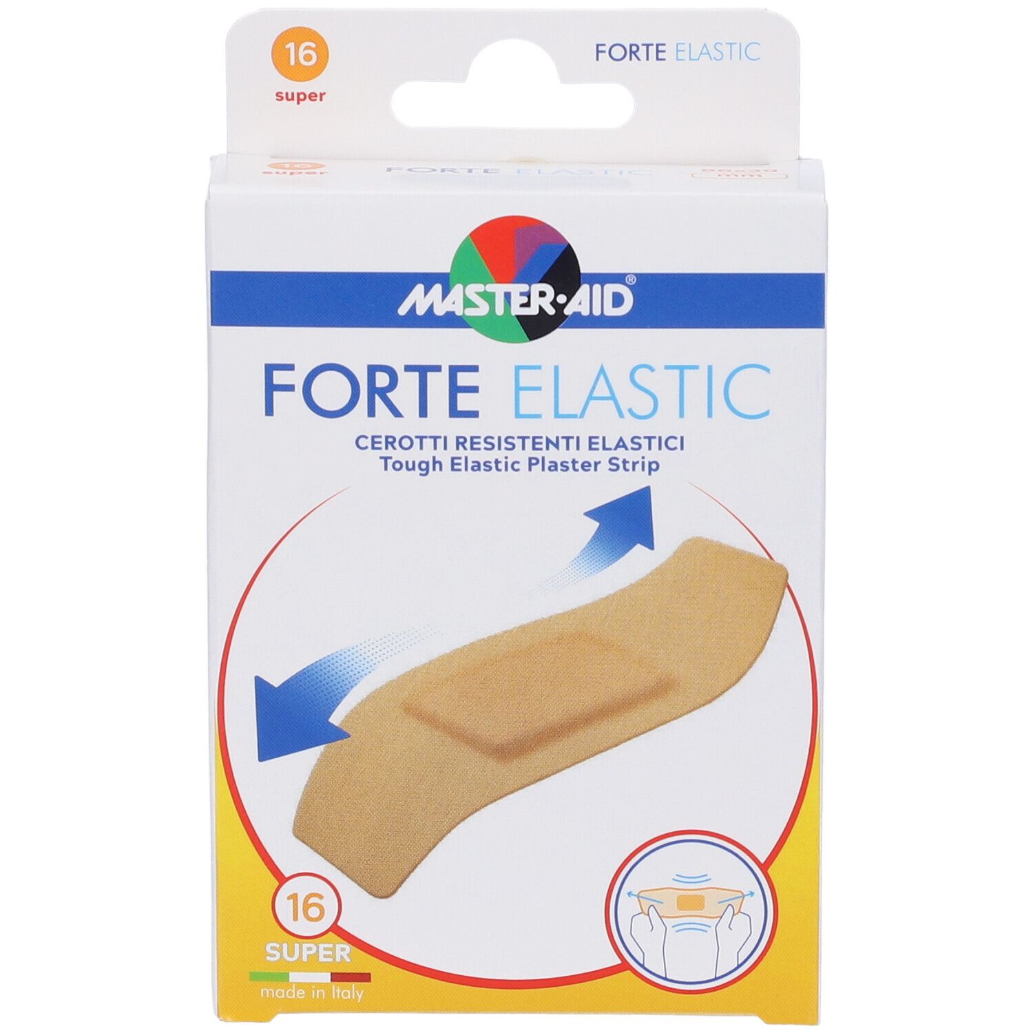 Cerotto Master-Aid Elastic Super 16 Pezzi