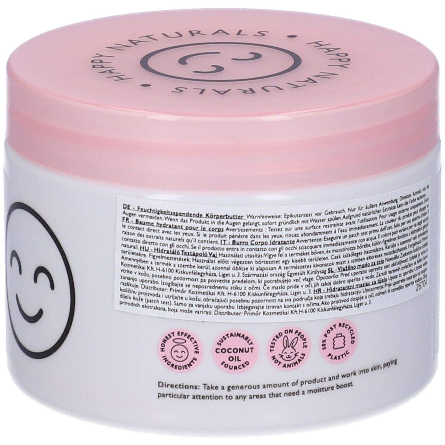 Happy Naturals Moisturising Body Butter Crema Corpo