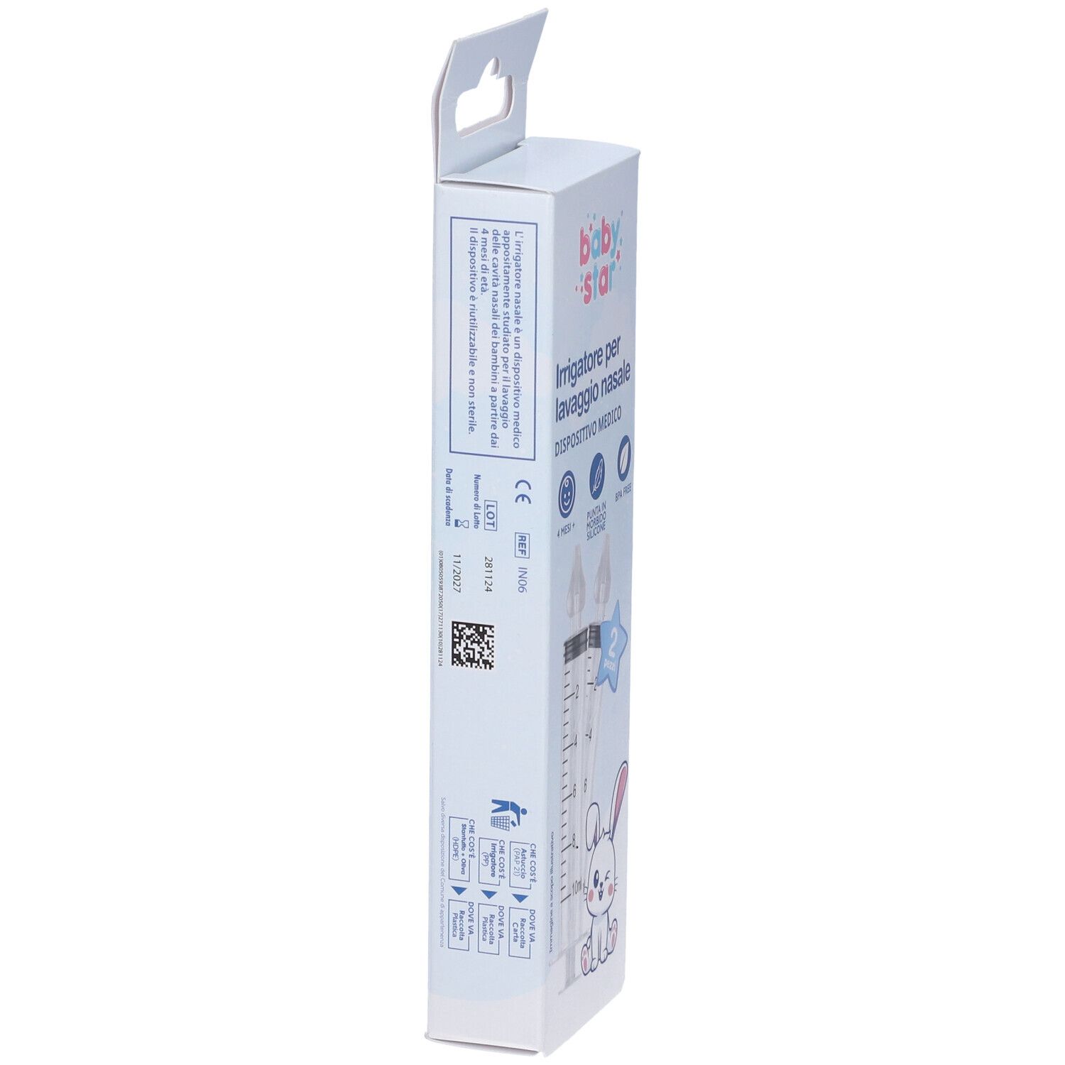 Irrigatore Lavaggio Nasale Baby Star 2 Pezzi