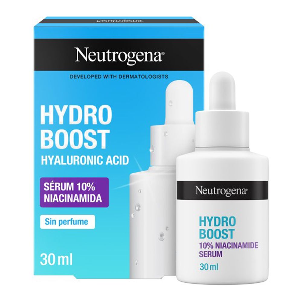 Neutrogena Hydro Boost Siero idratante esfoliante viso per una pelle luminosa 10% Niacinamide 30 ml