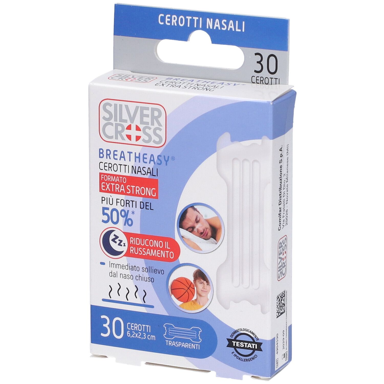 Cerotto Nasale Silver Cross Extra Strong 30 Pezzi
