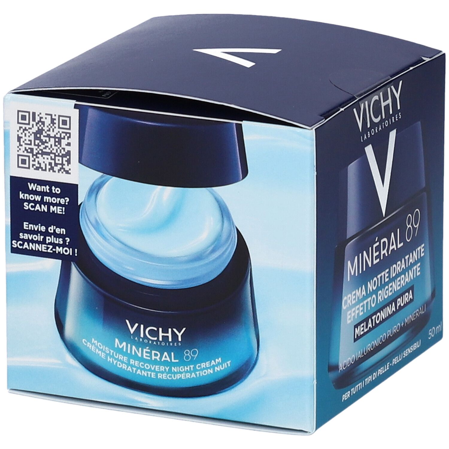 Vichy Mineral89 Crema Notte Idratante Effetto Rigenerante