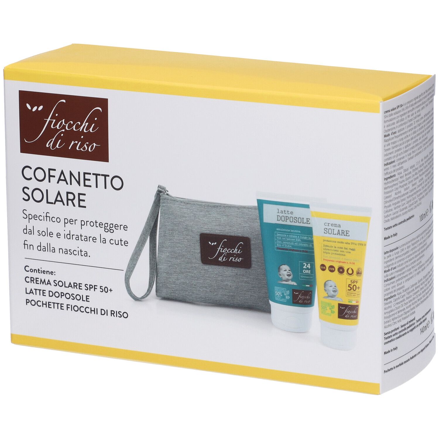 Fiocchi di Riso Cofanetto Solare con Pochette in Omaggio
