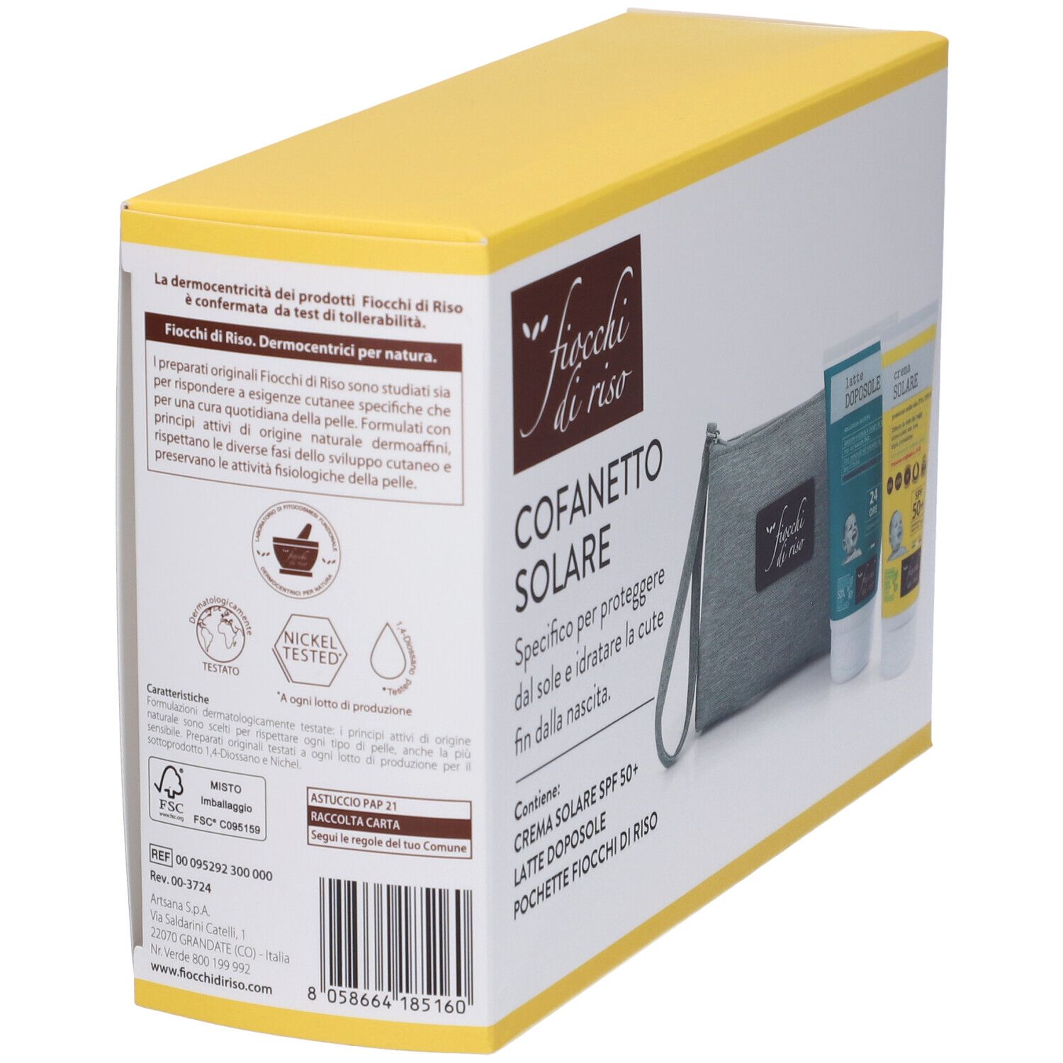 Fiocchi di Riso Cofanetto Solare con Pochette in Omaggio