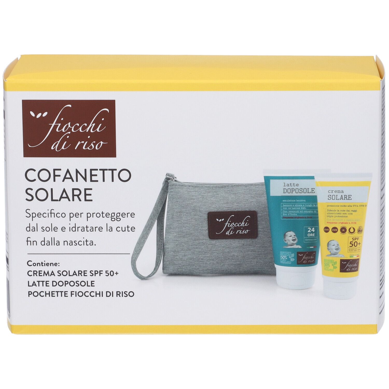 Fiocchi di Riso Cofanetto Solare con Pochette in Omaggio