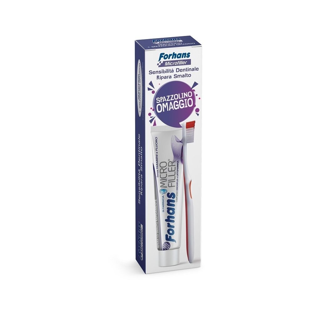 Forhans Dentifricio Microfiller + Spazzolino