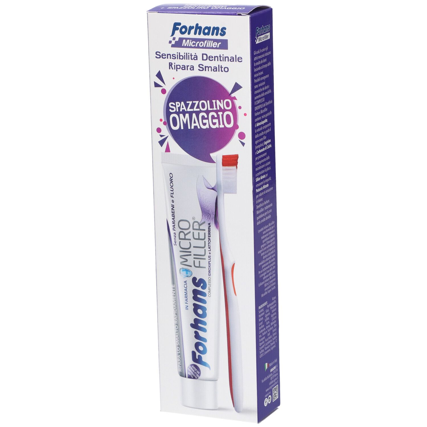 Forhans Dentifricio Microfiller + Spazzolino