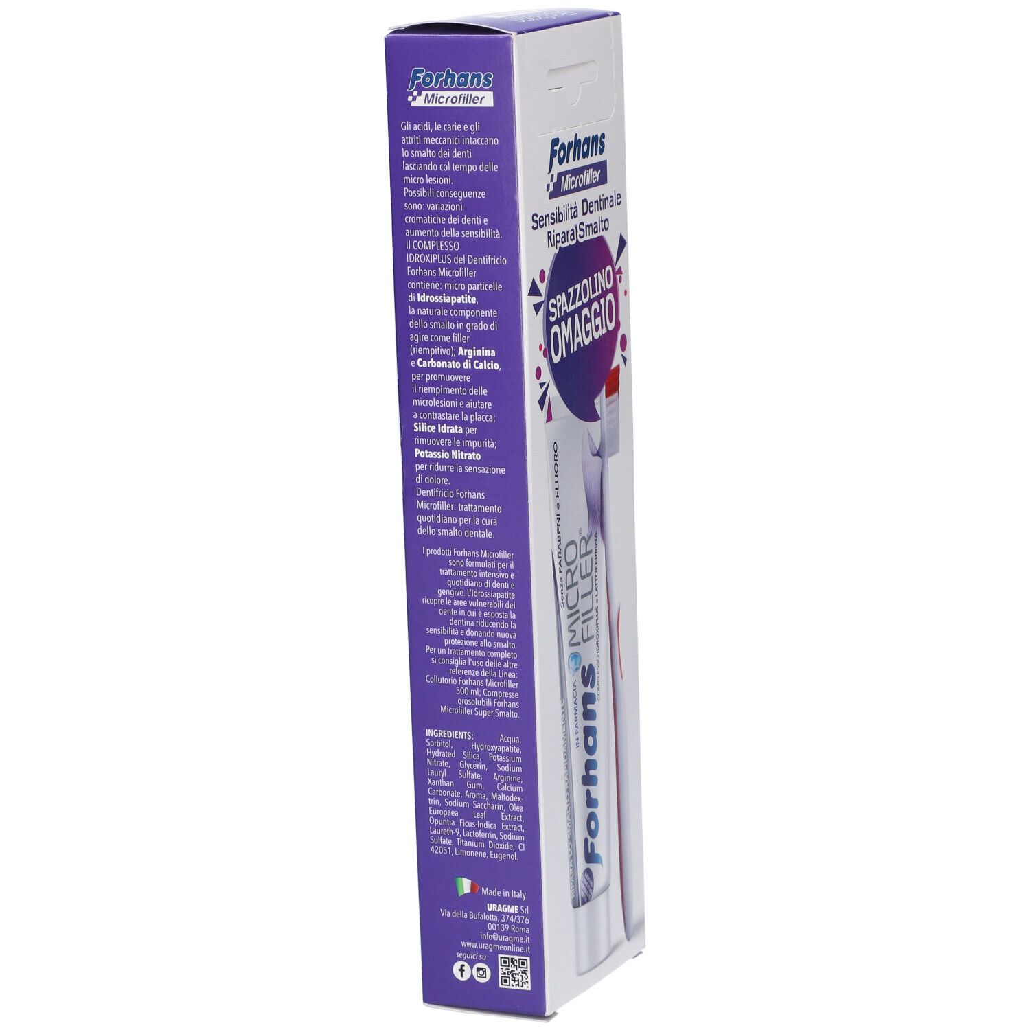 Forhans Dentifricio Microfiller + Spazzolino