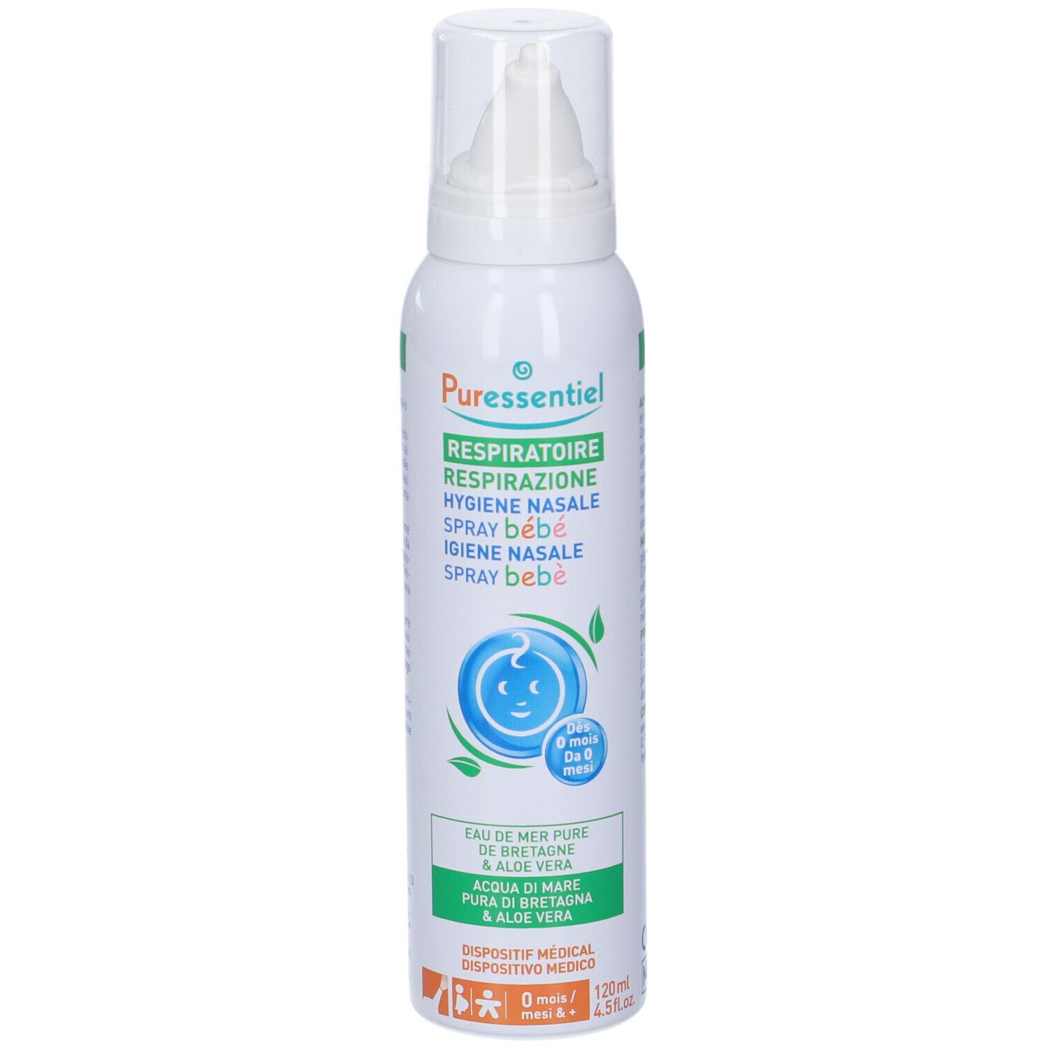 Puressentiel Spray Bebe' Aloe Vera Respirazione Igiene Nasale Puffi Bambini