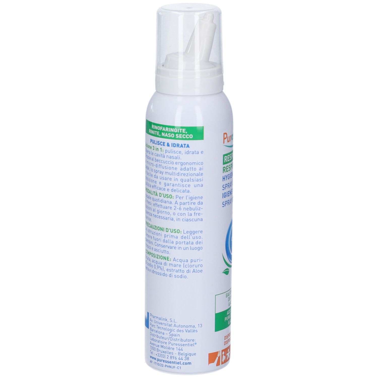 Puressentiel Spray Bebe' Aloe Vera Respirazione Igiene Nasale Puffi Bambini