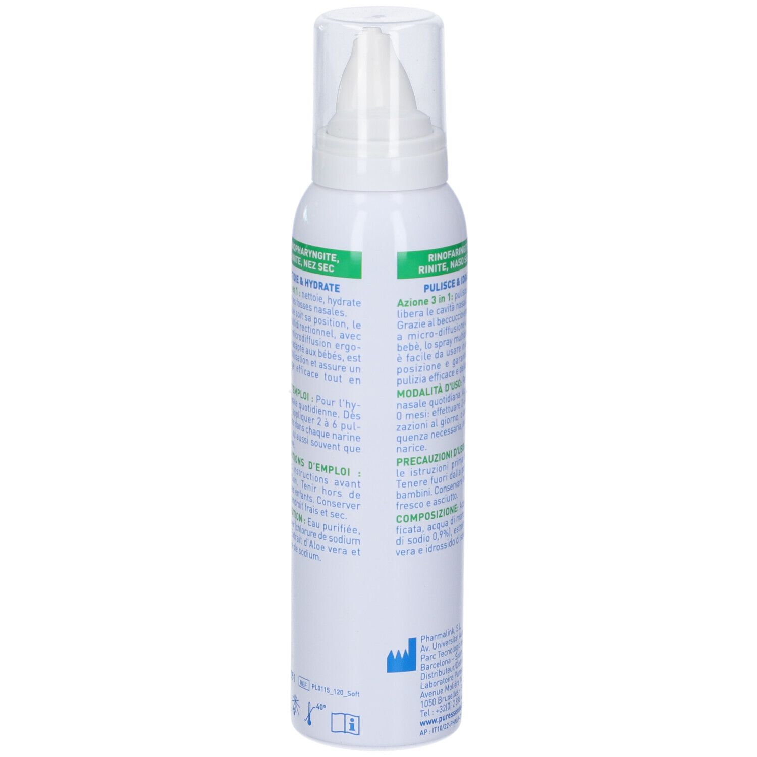 Puressentiel Spray Bebe' Aloe Vera Respirazione Igiene Nasale Puffi Bambini