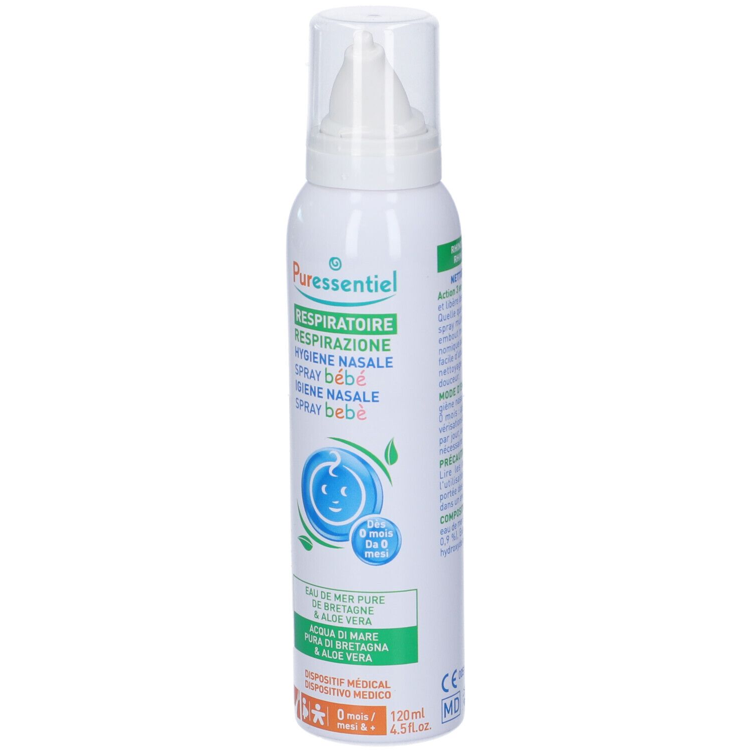 Puressentiel Spray Bebe' Aloe Vera Respirazione Igiene Nasale Puffi Bambini