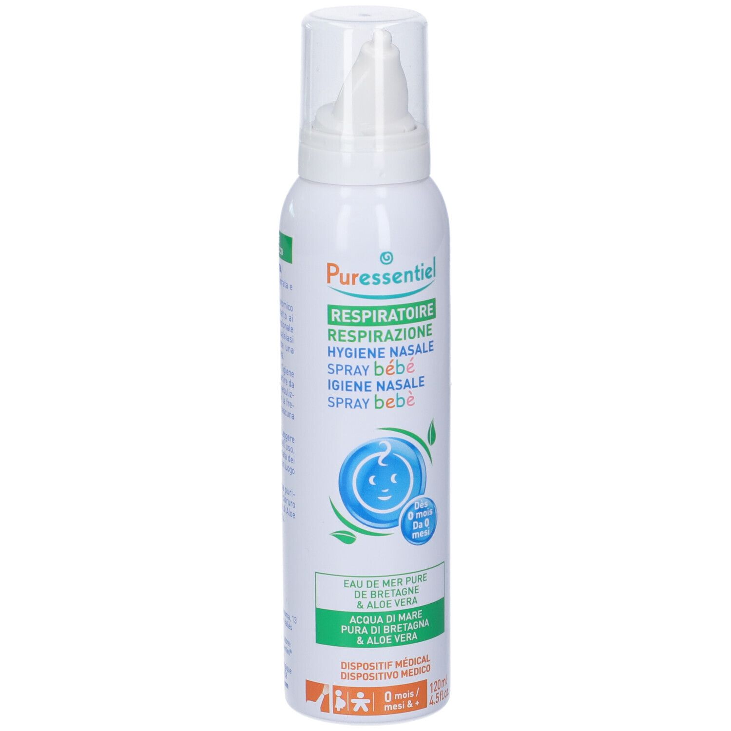Puressentiel Spray Bebe' Aloe Vera Respirazione Igiene Nasale Puffi Bambini