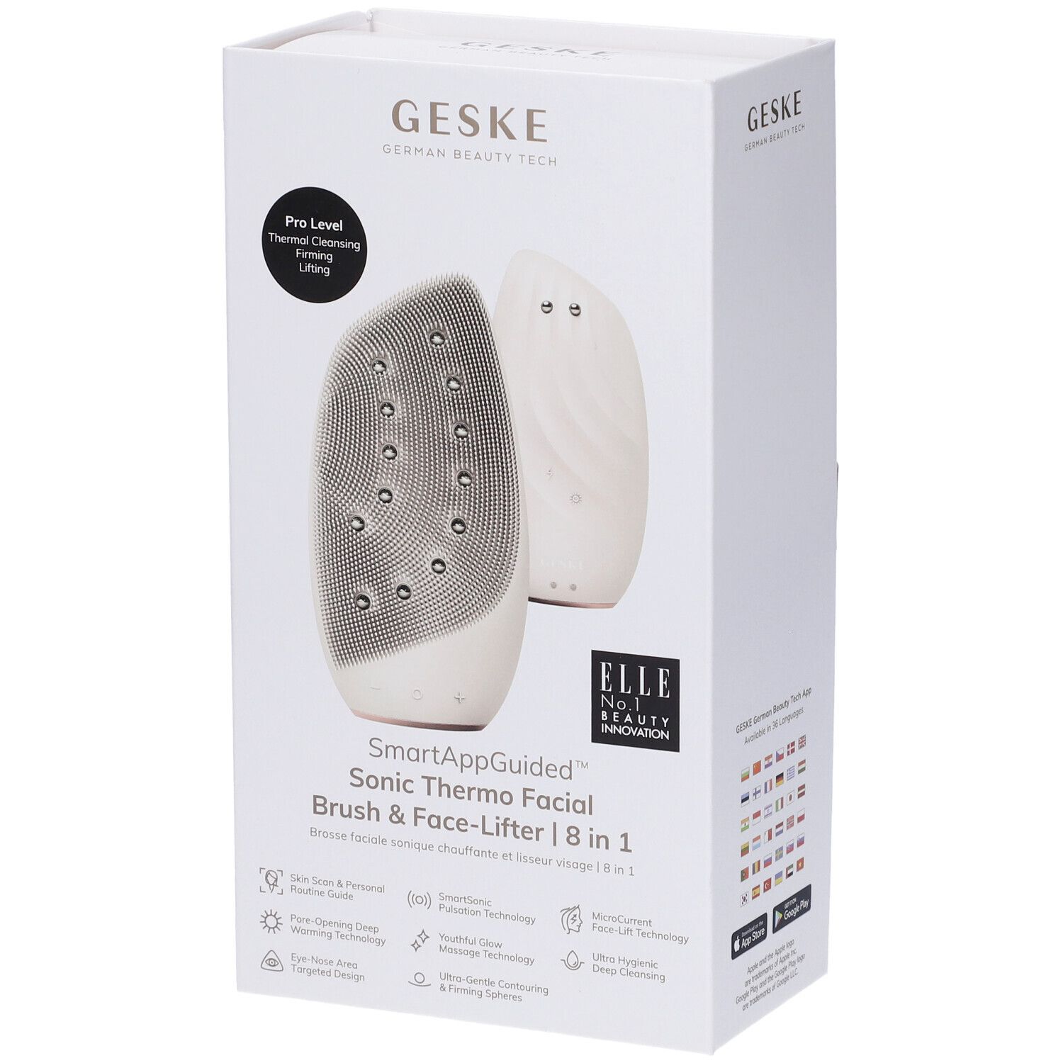 GESKE Sonic Thermo Facial Brush & Face-Lifter | 8 In 1 Starlight