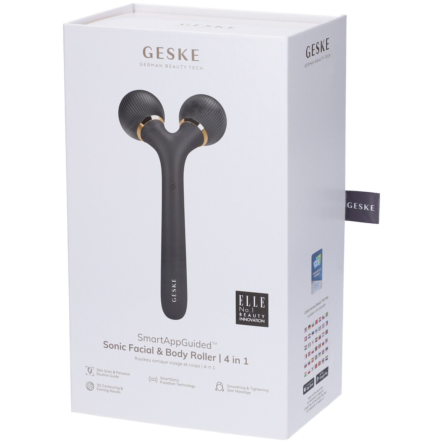 GESKE Sonic Facial & Body Roller | 4 In 1 Grigio