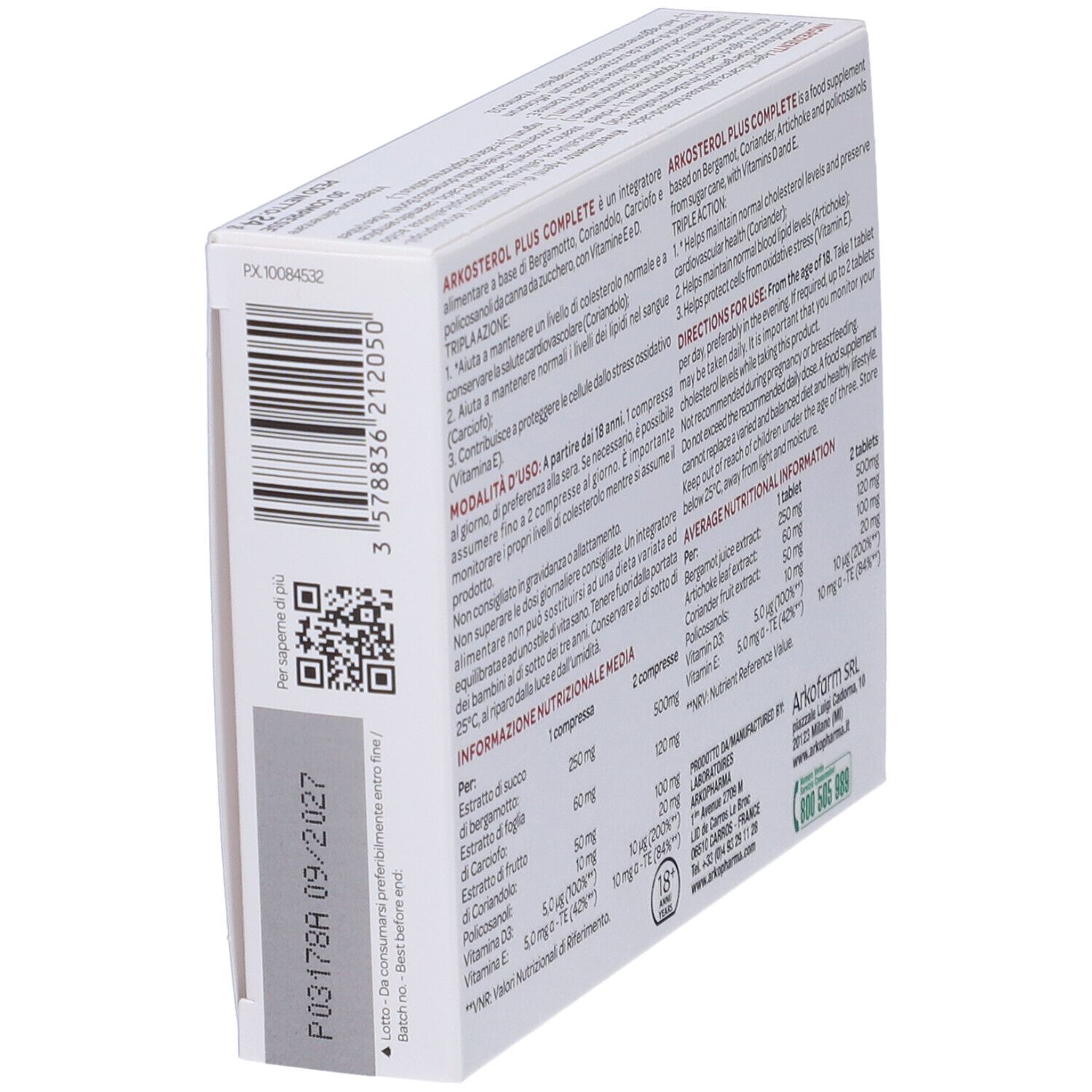 Arko Pharma Arkosterol Plus Complete Compresse