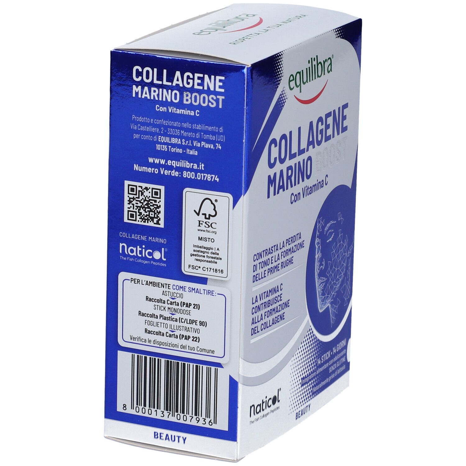 Equilibra Collagene Marino Boost Stick - risparmia il 10% con il codice: EQUILIBRA10