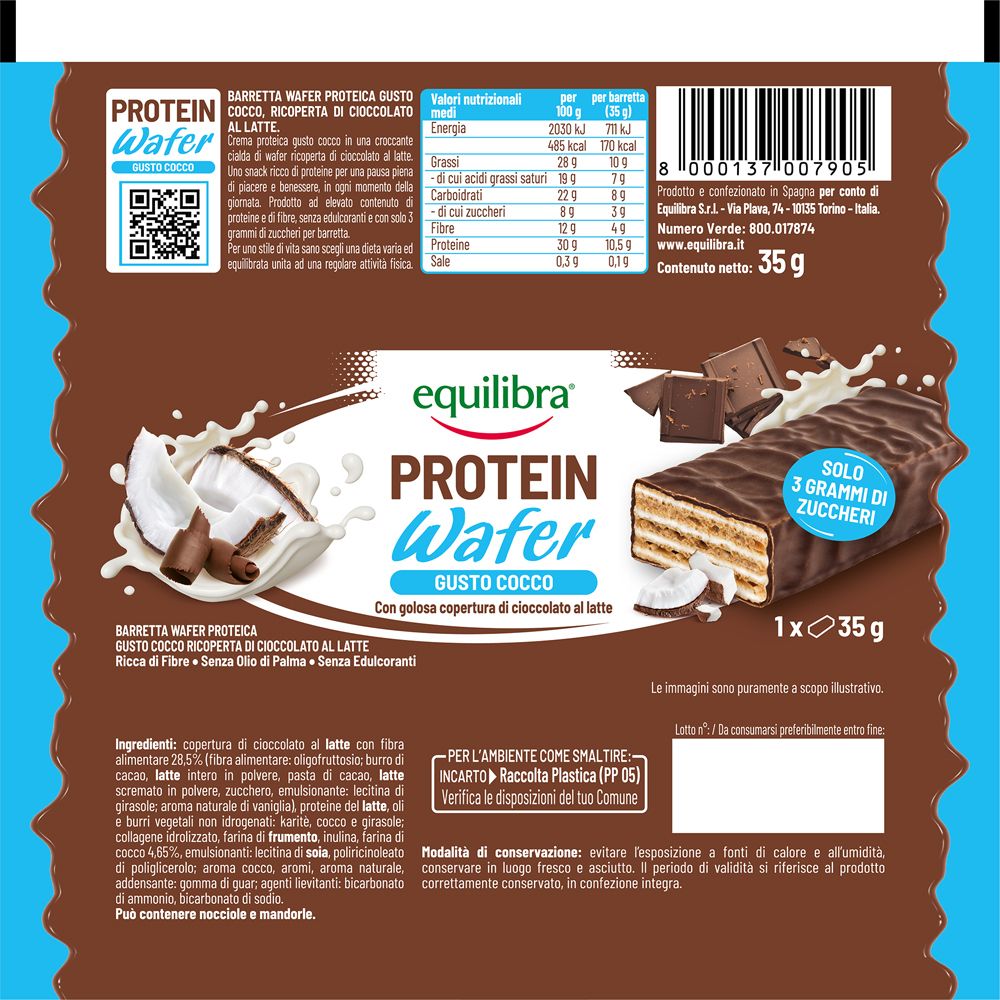 Equilibra Protein Wafer Barretta Gusto Cocco