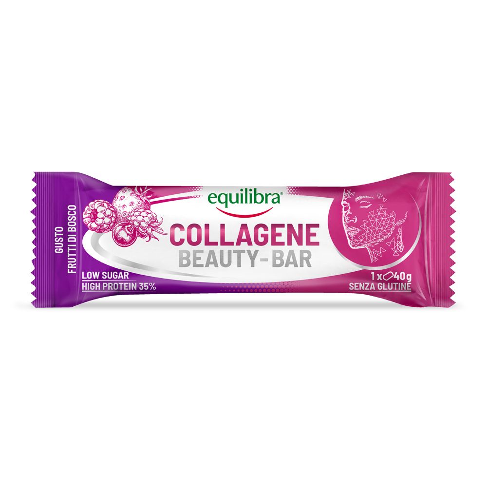 Equilibra Collagene Beauty-Bar Barretta Gusto Frutti di Bosco
