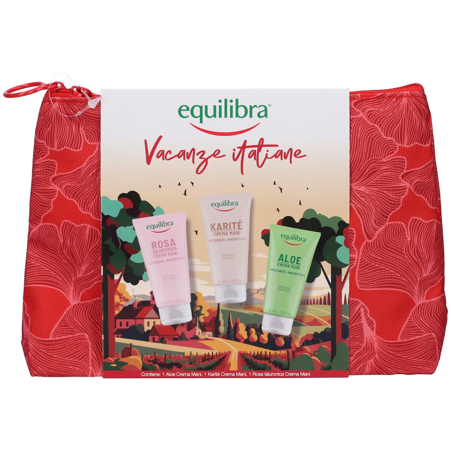 Equilibra Set Crema Mani Vacanze Italiane con Pochette in Omaggio