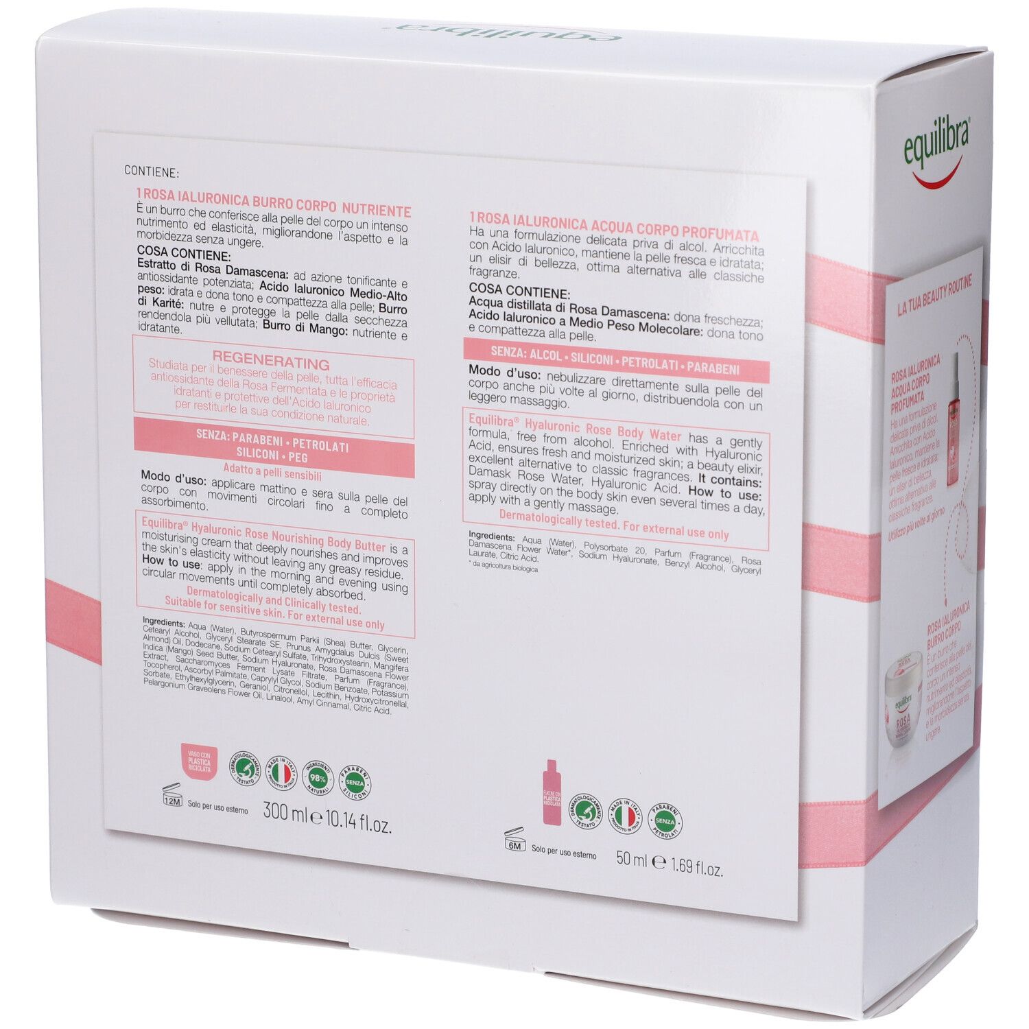 Equilibra Rosa Ialuronica Kit Corpo Nutriente
