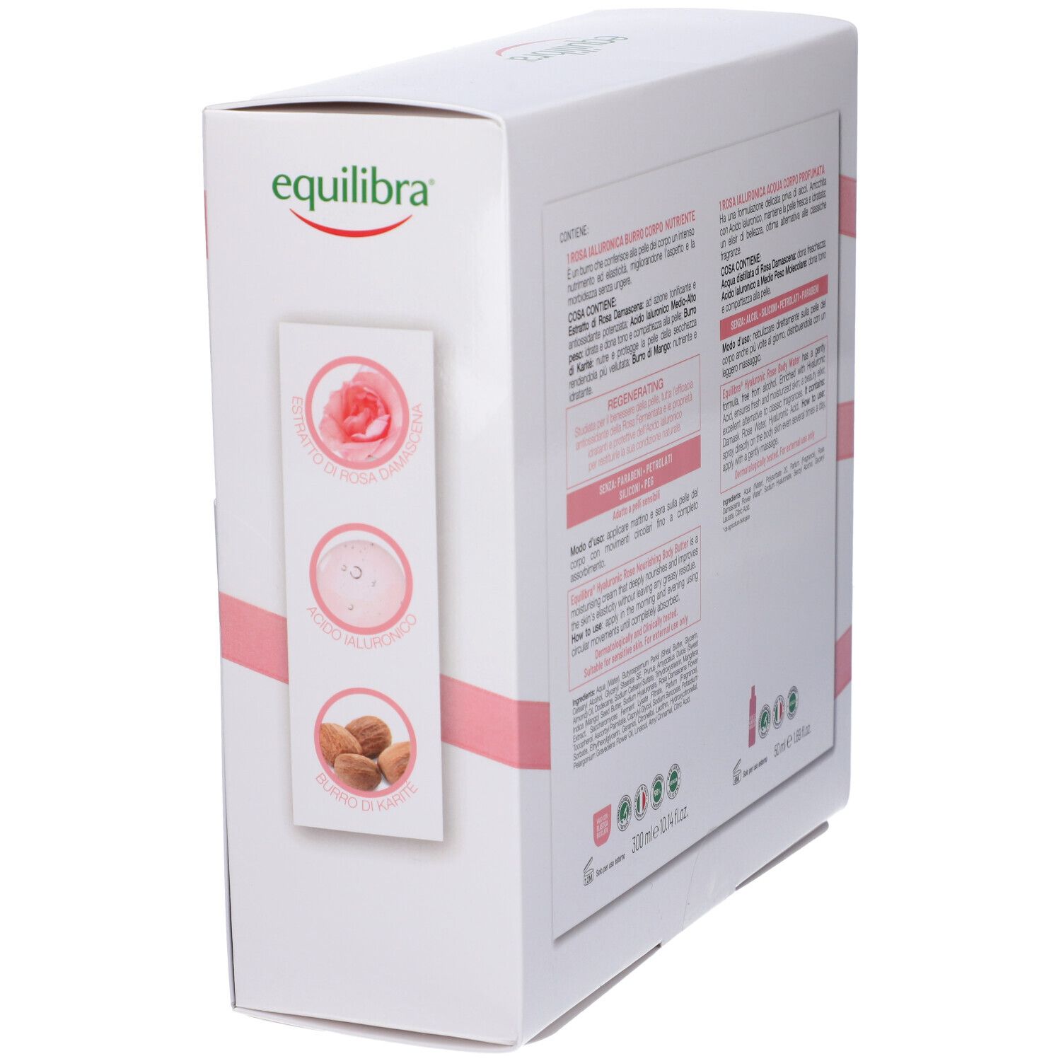Equilibra Rosa Ialuronica Kit Corpo Nutriente