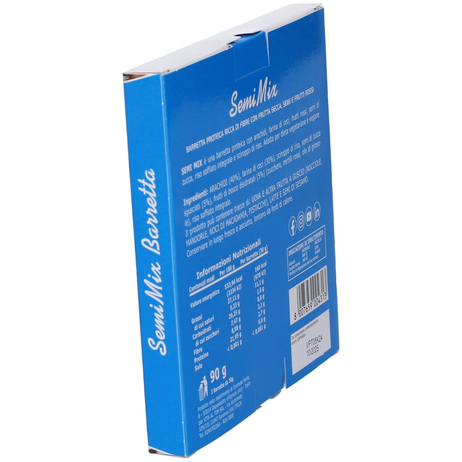 Ultimate Barretta Semimix Frutti Rossi 3 Pezzi Da 30 G