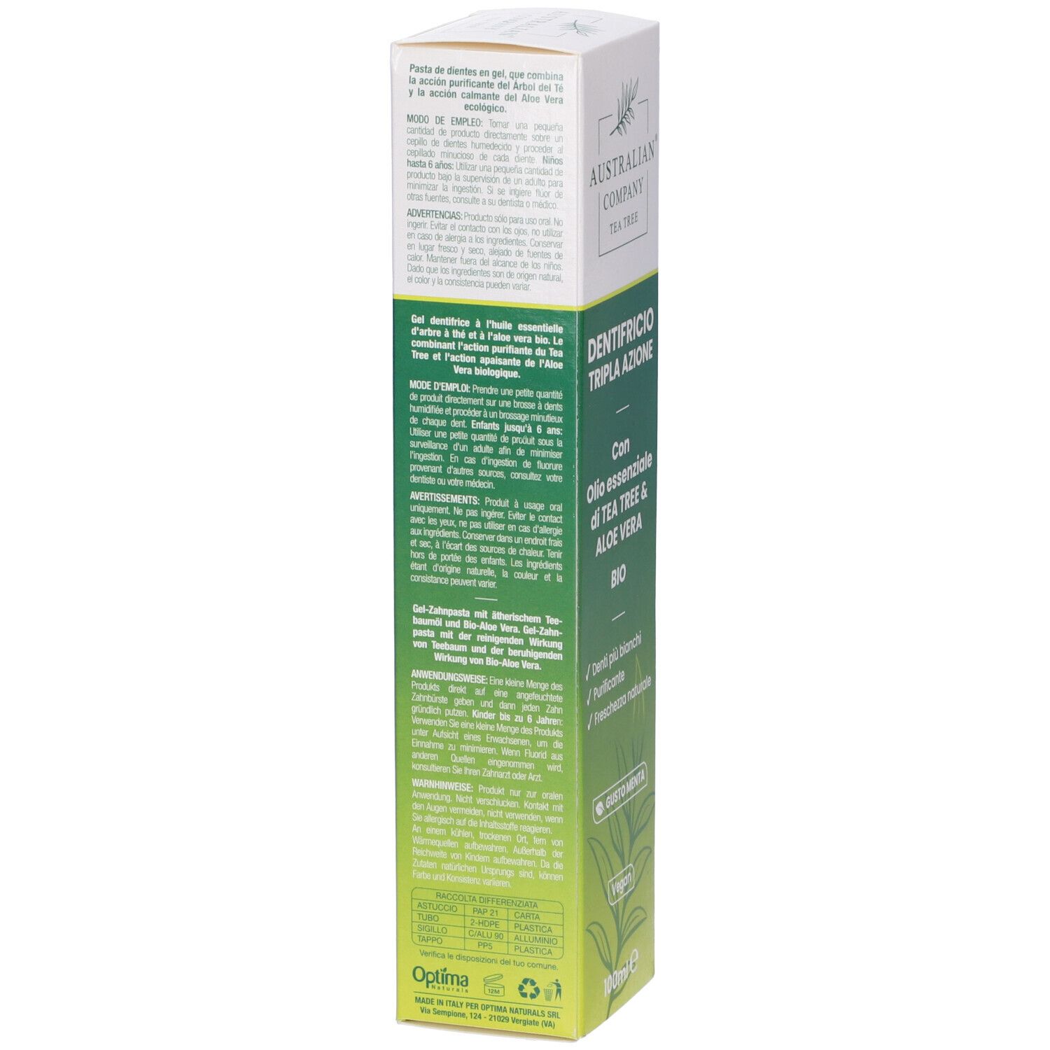 Australian Company Dentifricio Tripla Azione