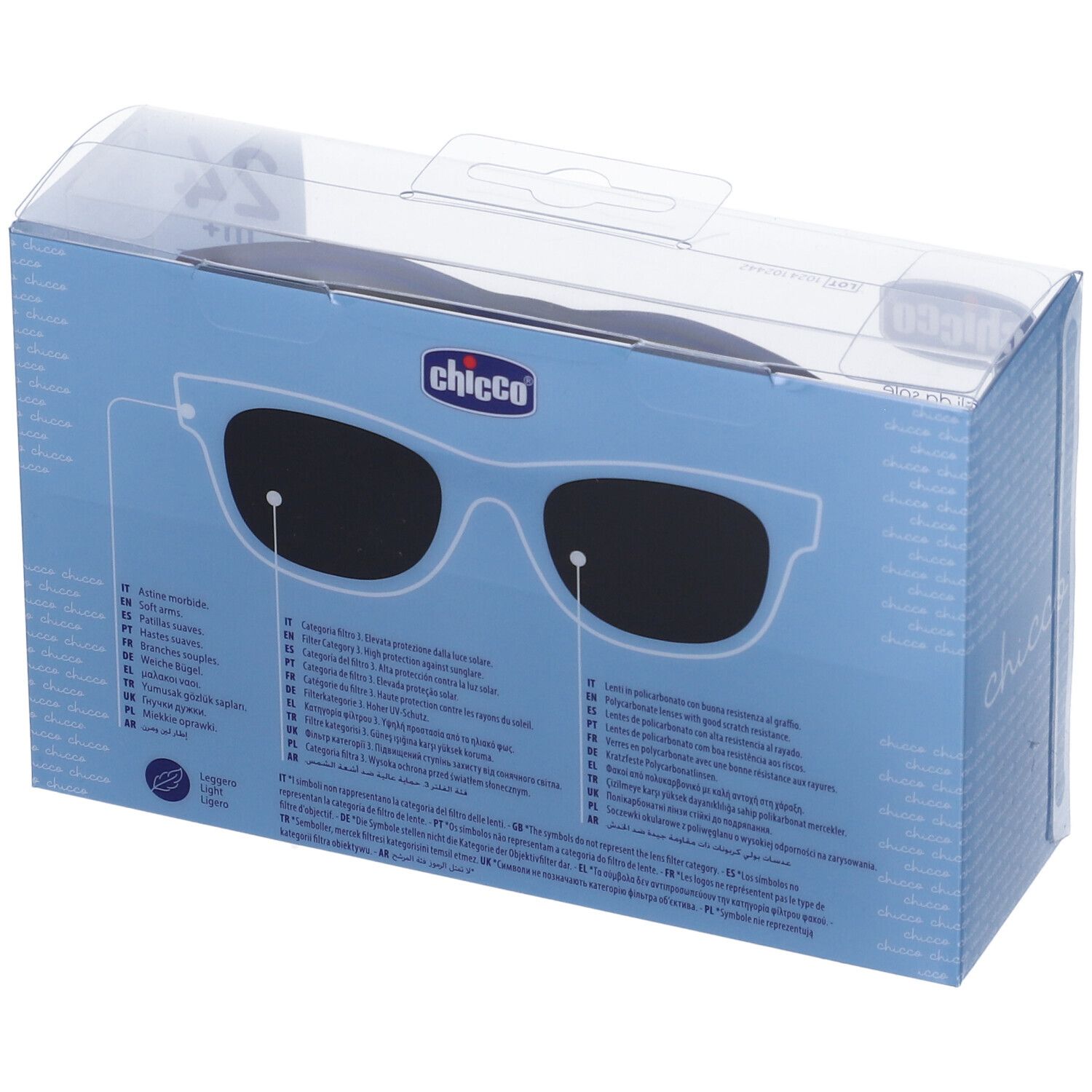 Chicco Occhiali da Sole 24+ Mesi Montatura Blu Lenti a Specchio