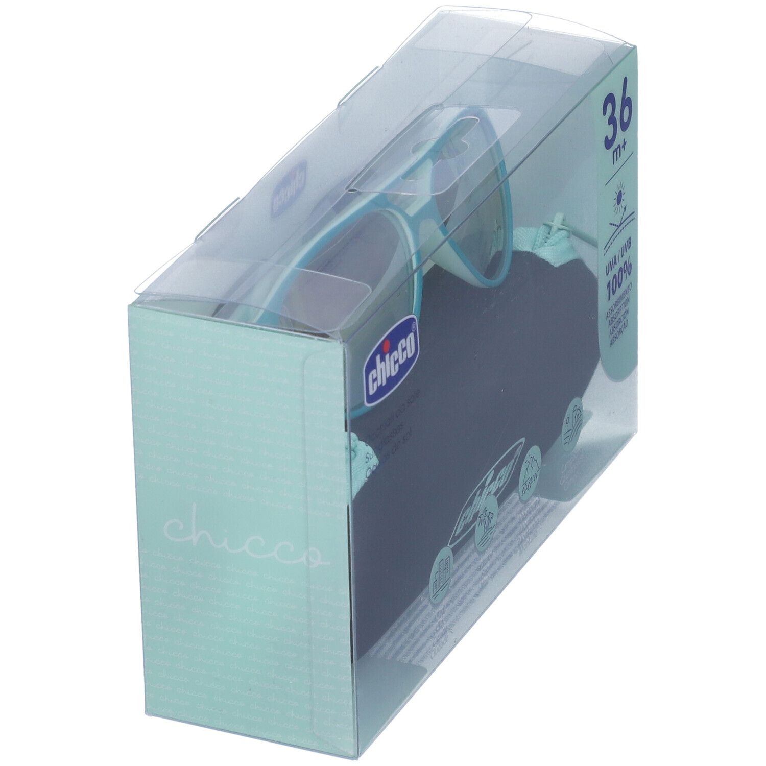 Chicco Occhiali da Sole 36+ Mesi Montatura Verde Lenti a Specchio