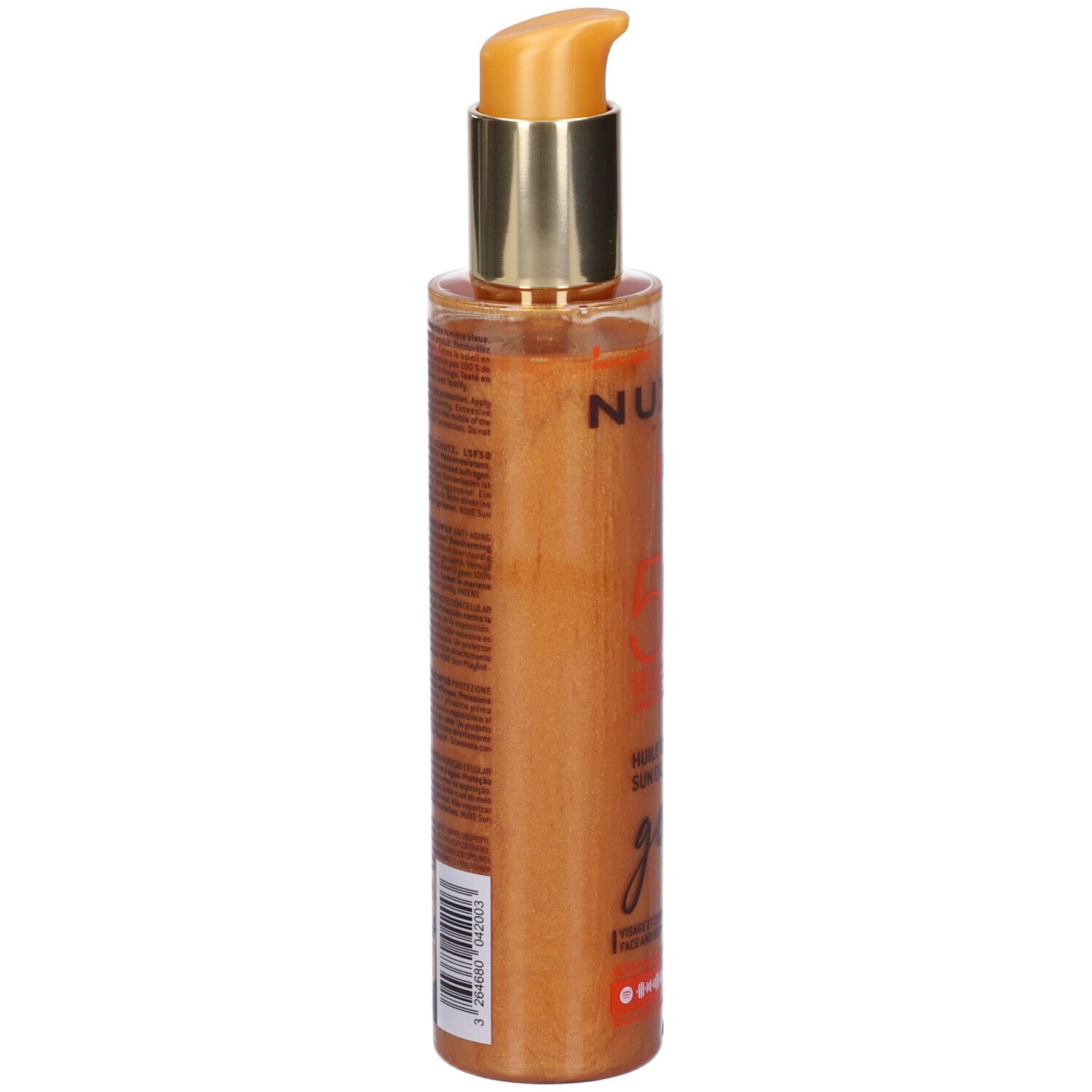NUXE SUN Olio Solare Dorato Alta Protezione SPF50