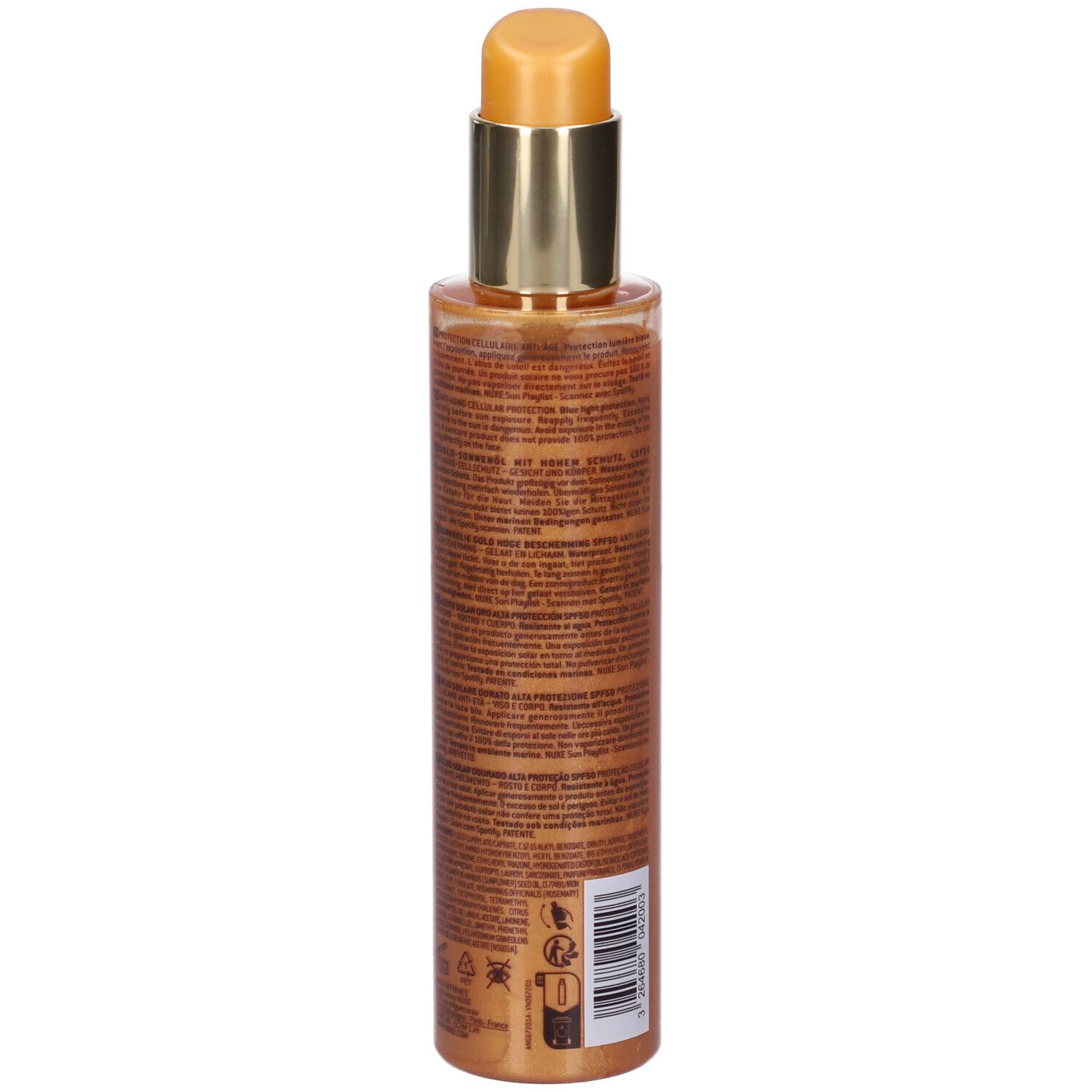 NUXE SUN Olio Solare Dorato Alta Protezione SPF50